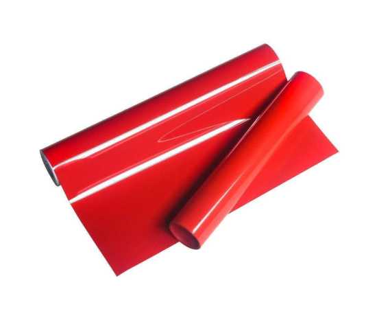 PVC Vinyl Lamination Red Paper For Laptops/Mobiles & Cars - 6 x 6 Square