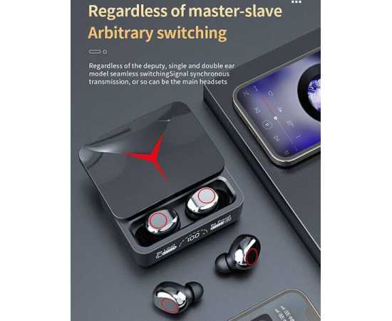 M90 Pro TWS Bluetooth Wireless Earbuds - Black