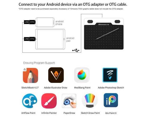 Digital Graphic Tablets Drawing & Writing 8192 Levels