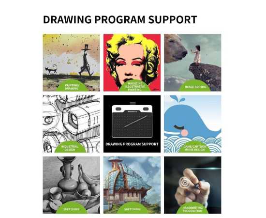 Digital Graphic Tablets Drawing & Writing 8192 Levels