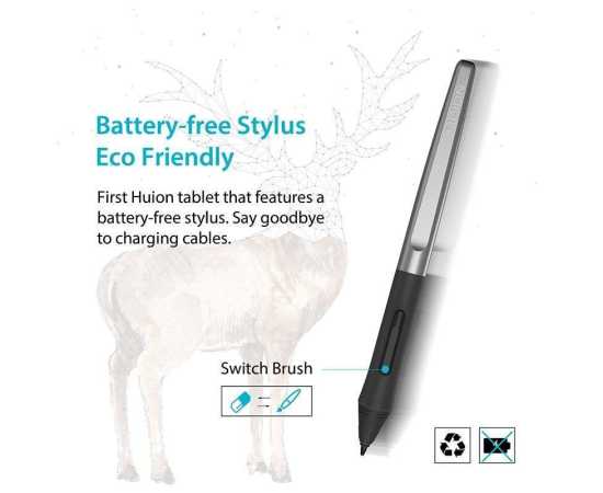 Huion Inspiroy H640P Battery-Free Digital Graphic Drawing & Writing Tablet Huion Inspiroy H640P Battery-Free Digital Graphic Drawing & Writing Tablet