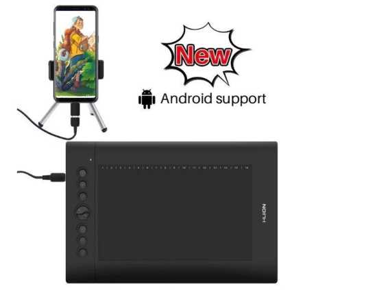 Huion H610 Pro V2  Digital Graphic Drawing Tablet with Tilt Function