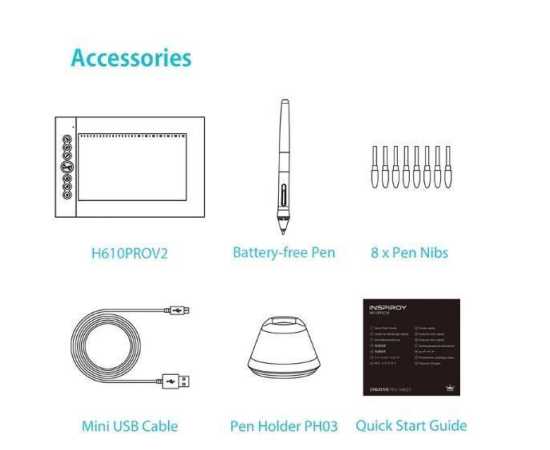 Huion H610 Pro V2  Digital Graphic Drawing Tablet with Tilt FunctionHuion H610 Pro V2  Digital Graphic Drawing Tablet with Tilt Function