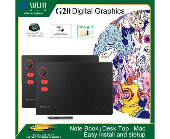G20 Master Digital Graphic Drawing & Writing Tablet