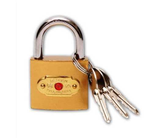 Iran Padlock 63MM For Safety - Golden