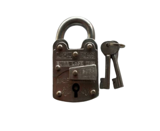 Pakistani Desi Padlock - Silver