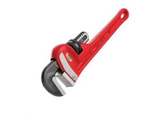 10 Inches Single Sided Pipe Wrench - Red