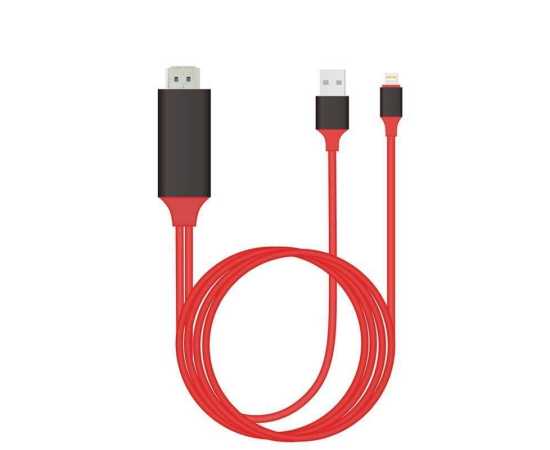 2M 8 Pin to HDMI Adapter Cable for iPhone 5 6 6S 7 7 Plus iphone X