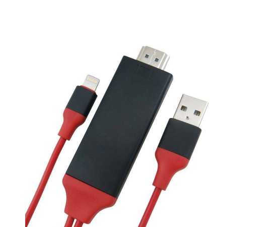 2M 8 Pin to HDMI Adapter Cable for iPhone 5 6 6S 7 7 Plus iphone X