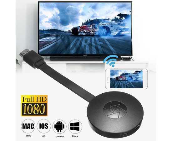 Chrome Cast Support HDMI Miracast HD TV Display Dongle