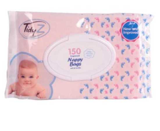 Tidyz Nappy Bags Clipclose Lid - 150Pcs