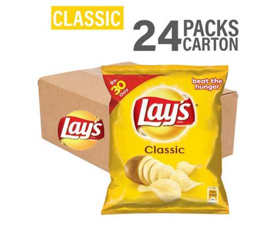 Lay's Classic Potato Chips  24 Packets