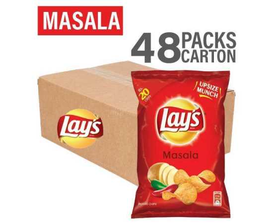 Lay's Masala Potato Chips - 48 Packets
