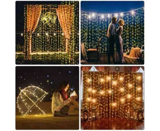Pack of 10 Decoration Curtain Light Strings - Multi Colors