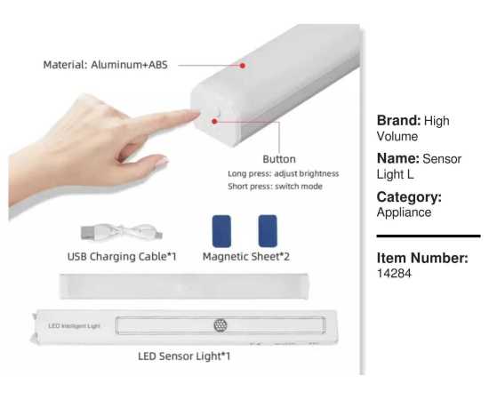 10W Intelligent Light LED Fluorescent Tube Large - Warm White