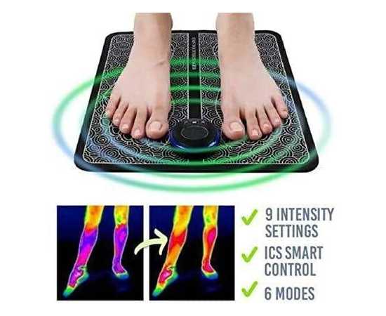 Rechargeable Foot Massage Pad - Black