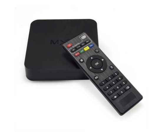RJ45 HD Resolution MXQ Android Smart TV Box - Black