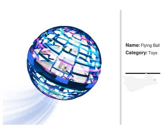 Kids Playing Plastic Flying Ball - 1 Piece