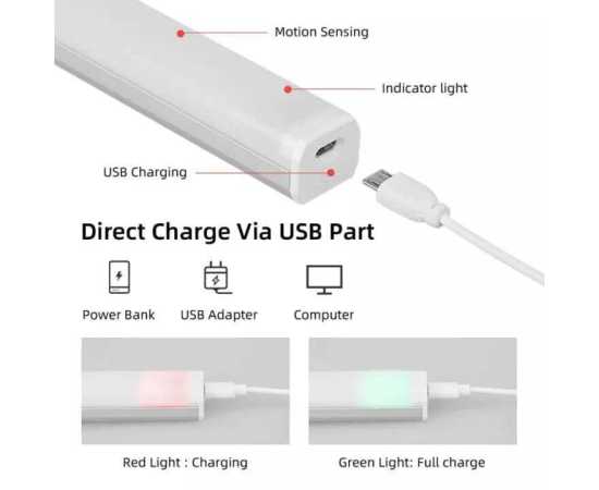 10W Intelligent Light LED Fluorescent Tube Large - Warm White