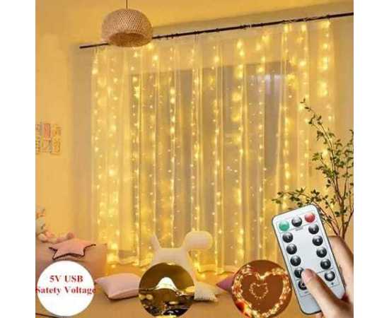 Pack of 10 Decoration Curtain Light Strings - Multi Colors