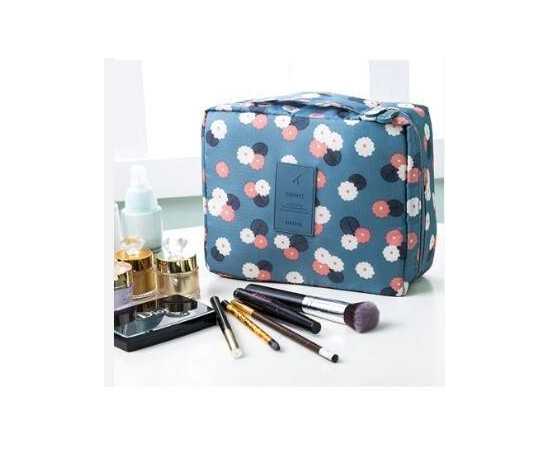 Waterproof Nylon Travel Zipper Cosmetic Storage Organizer Bag