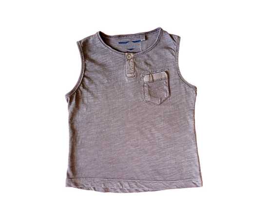 T-Shirt Cotton Fabric Round Neck - Grey