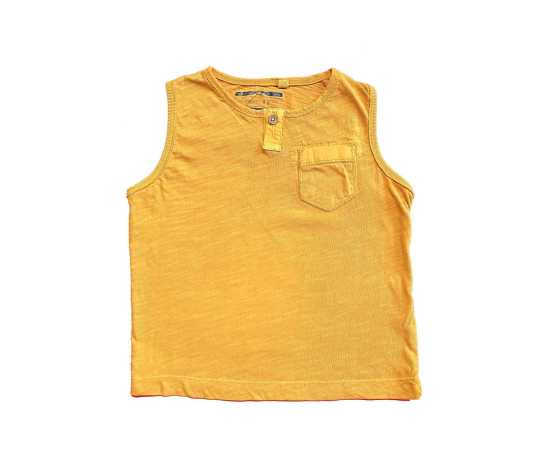 Shirt Jersey Fabric Round Neck - Yellow