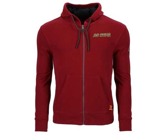 AS Roma Jersey Fabric Kids Hood - Mehroon