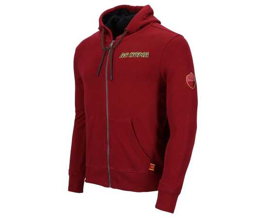 AS Roma Jersey Fabric Kids Hood - Mehroon