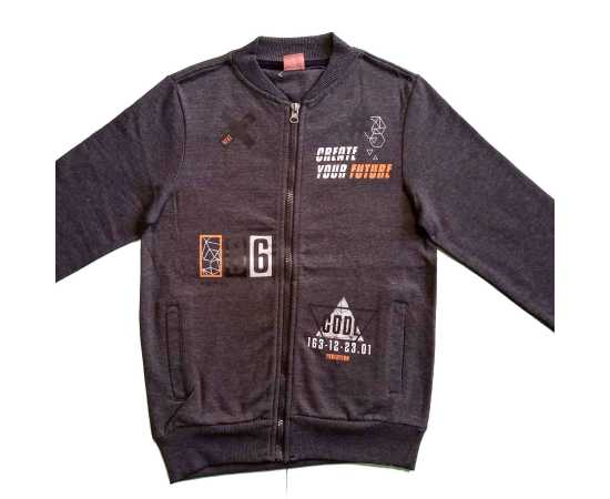 Jersey Fabric Kids Hood - Dark Grey