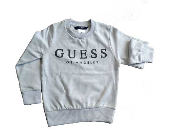 Guess Jersey Fabric Sweatshirt - Light Grey