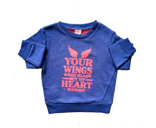 Jersey Fabric L'Oeil Sweatshirt - Blue Jersey Fabric L'Oeil Sweatshirt - Blue