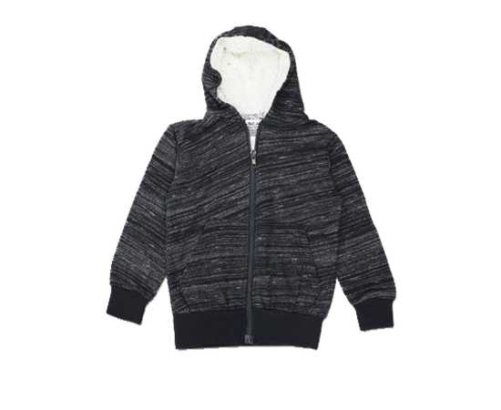 Bear River Jersey Fabric Kids Hood - Black