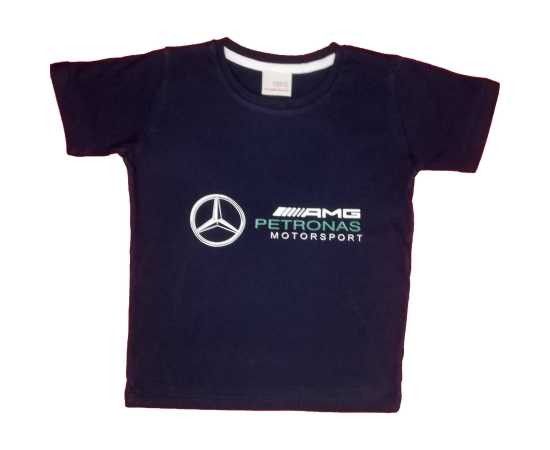 T-Shirt Cotton Fabric Round Neck - Dark Blue