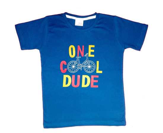 T-Shirt Cotton Fabric Round Neck - Dark Feroozi