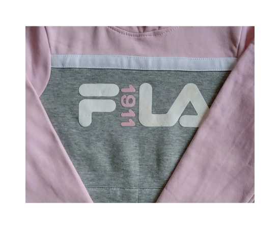 FILA Jersey Fabric Hoodies - Pink And Grey