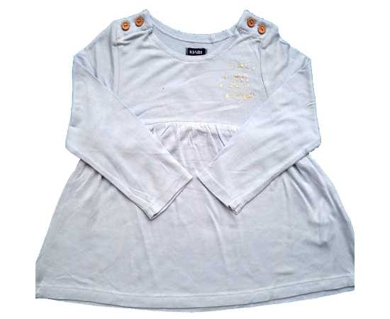 Kiabi Frock For Girls - Light Grey