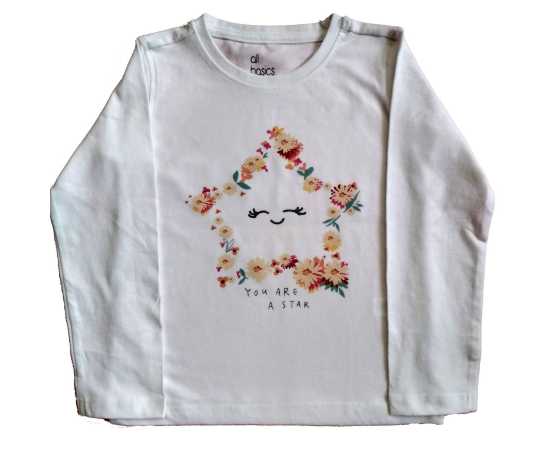 All Basics Jersey Fabric Sweatshirt - White