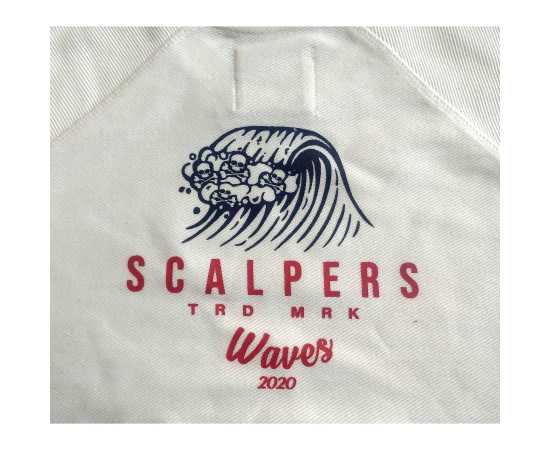 Scalpers Jersey Fabric Sweatshirt - White