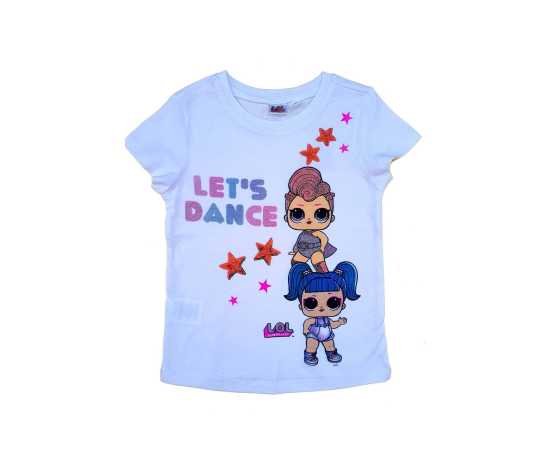 Magic Sequins Graphic T-Shirt For Girls - White