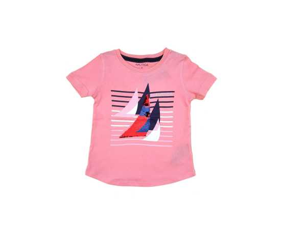 Nautica Magic Sequins Graphic Tee - Deep Fuschia