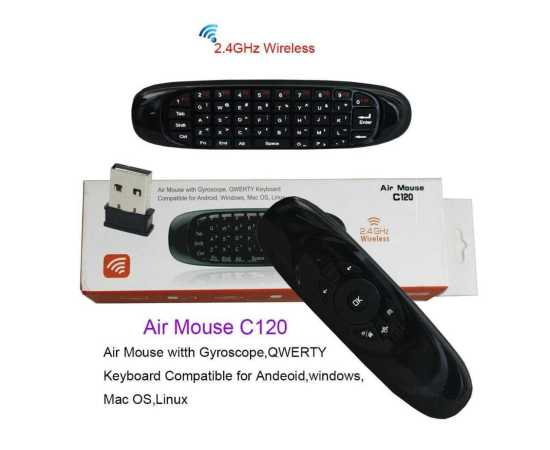 C120 Air Mouse For Android And Smart TV - Black