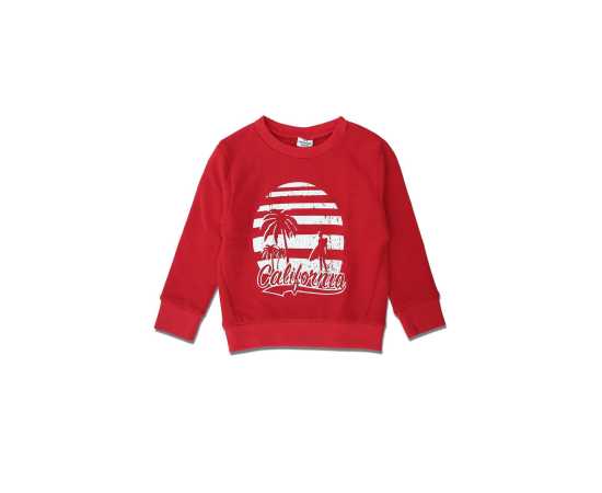 Jersey Fabric A L'Oeil Hoodie - Red