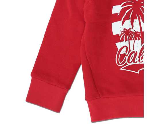 Jersey Fabric A L'Oeil Hoodie - Red