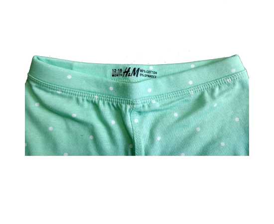 H&M Tights Jersey Fabric For Girls - Light Green