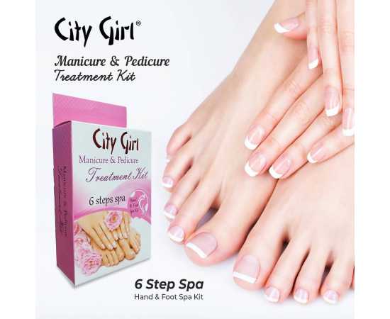 City Girl Mani & Pedi 6 Steps Sachet Kit