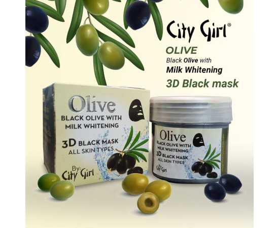 City Girl Olive Peel Off Mask Jar
