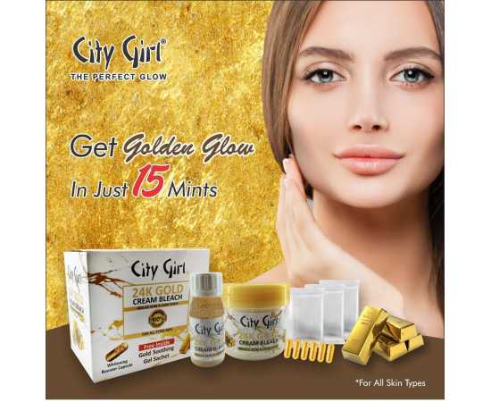 City Girl Gold Bleach Jar