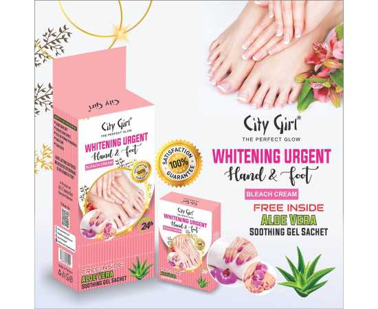 City Girl Hand & Foot Bleach Sachet 12 PCS Master
