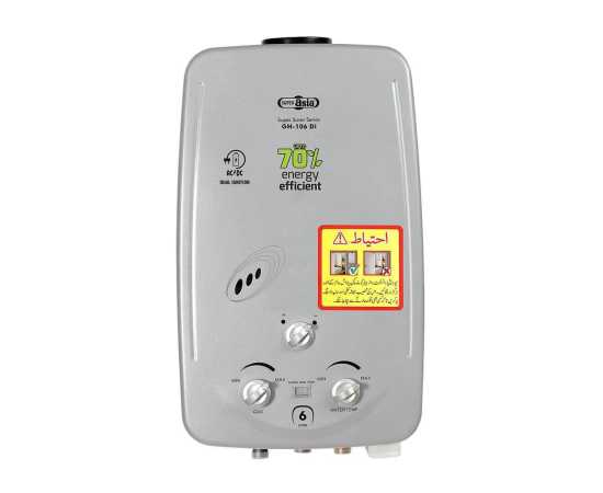 Super Asia 6 Liter LPG Instant Gas Geyser GH-106 DI